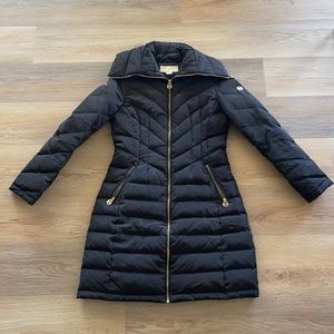 Michael Kors long puffer coat size xs